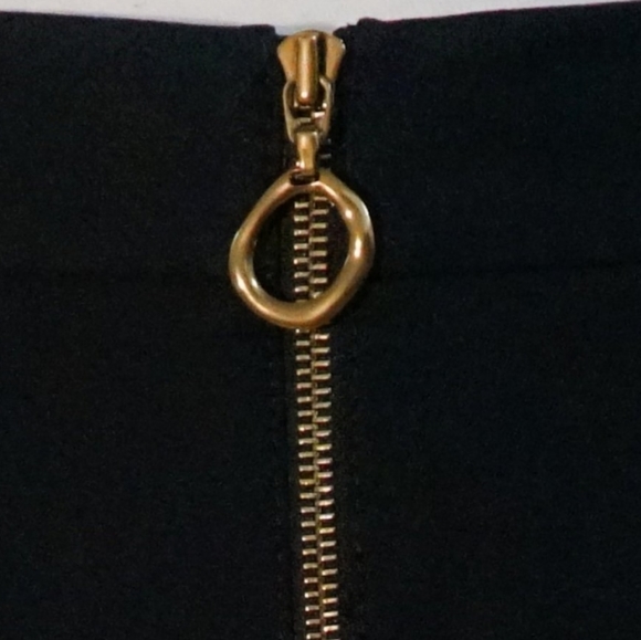 NEW Derek Lam 10 Crosby black shorts high waisted scalloped eyelet zip up size 0 - Picture 5 of 16